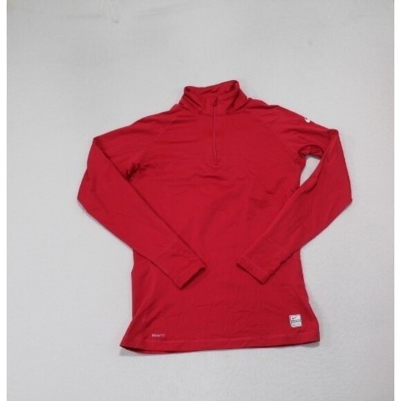 Nike Pro Red Women Sweater Mock Neck Nike Fit Size Large - Picture 1 of 10